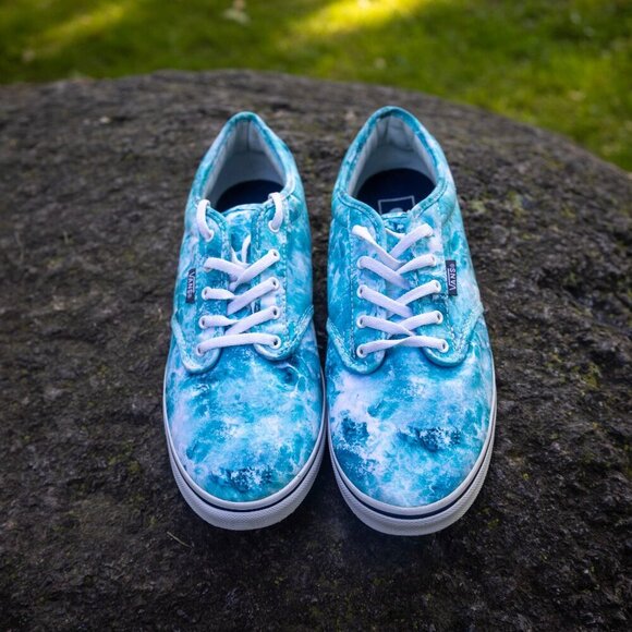 Vans Blue Marble Water sz 10 Very Good Used - Picture 6 of 11